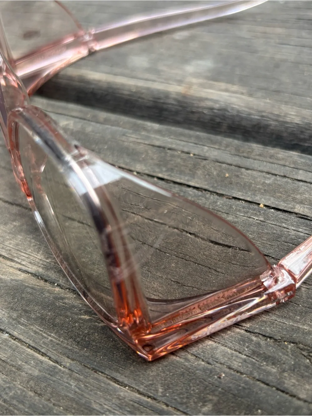 Square Stoggles Safety Glasses/Sunglasses w/ Transition Lenses in Sangria Pink